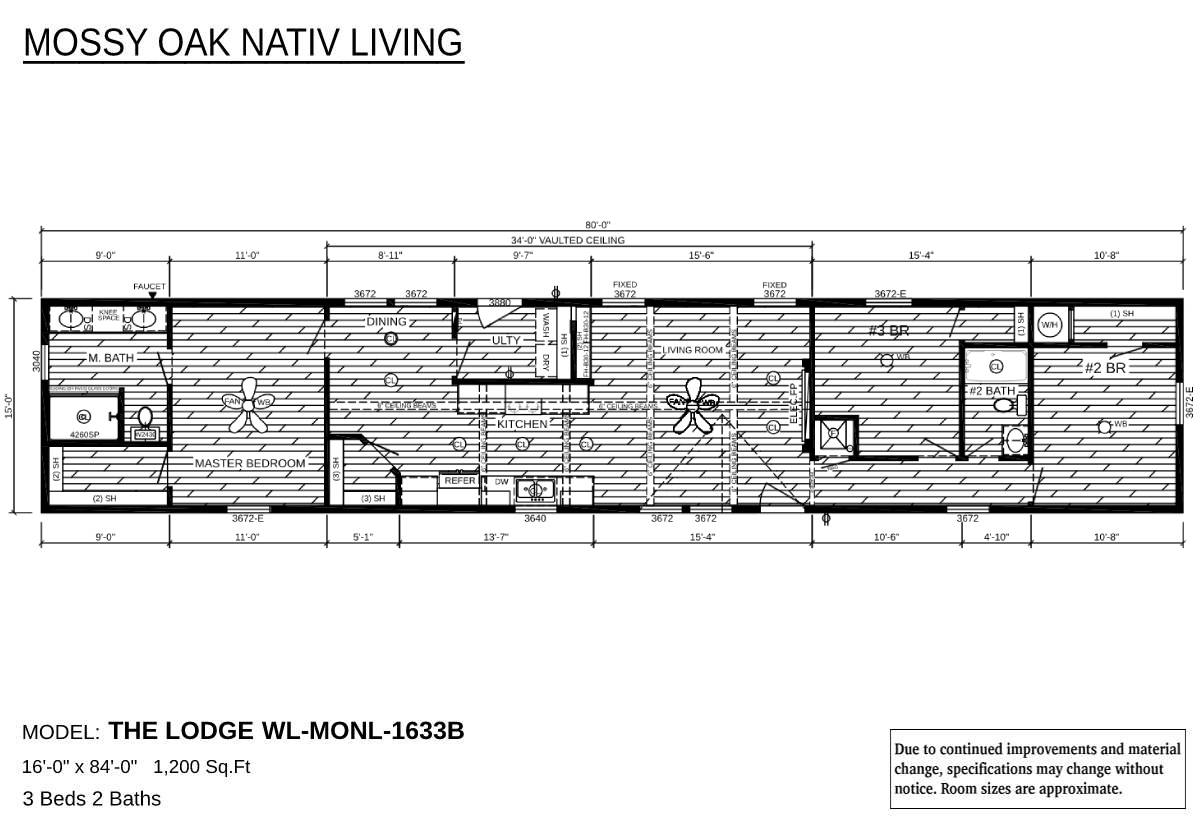 Mossy Oak Nativ Living Series The Lodge WL-MONL-1633B by Deer Valley